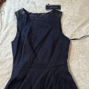 Tommy Hilfiger Black Textured Mini Dress
